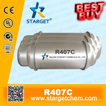 High purity Refrigerant R407c best buy in ton tank for A/C refrigeration cooling